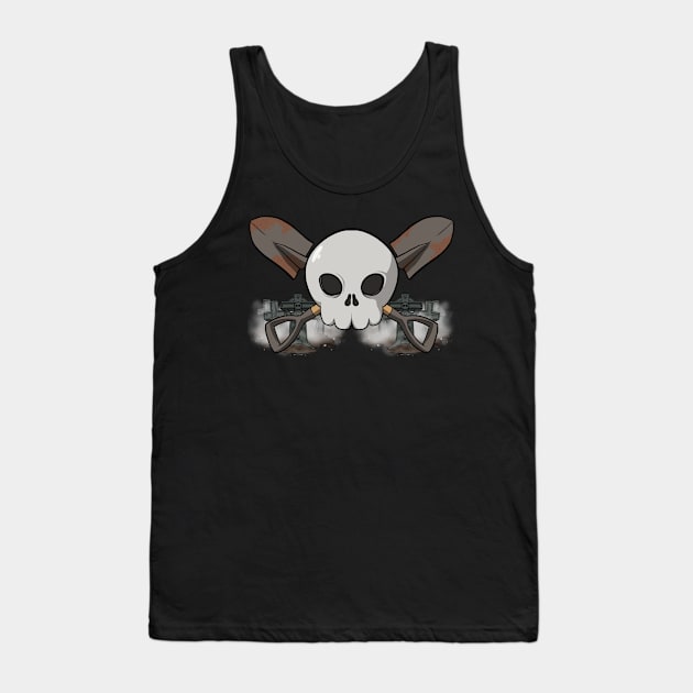 Undertakers crew Jolly Roger pirate flag (no caption) Tank Top by RampArt